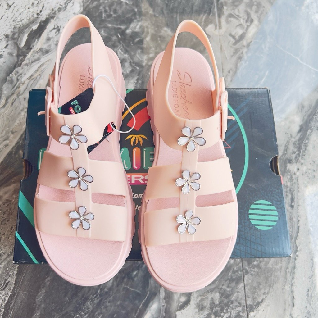 Skechers Foamies white flower