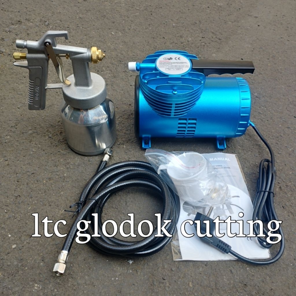 spray gun elektrik set plus komplesor mini/komplesor mini set plus spray gun