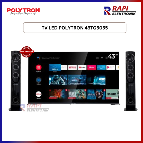 TV LED POLYTRON 43TG5055 - TV Polytron 43" Google Tv Speaker Tower