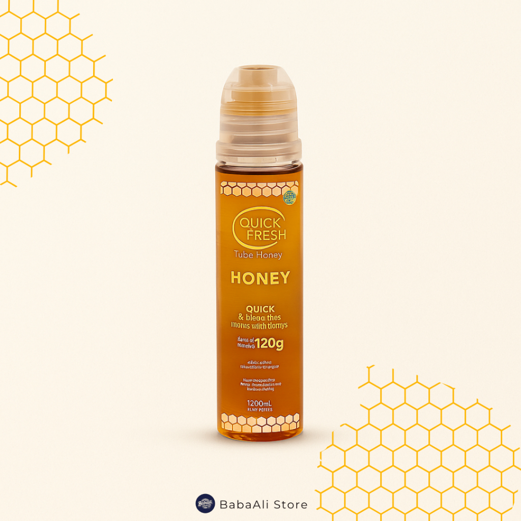 

BabaAli - Quick Fresh Tube Honey 120 GR – Madu Alami Praktis dalam Tube