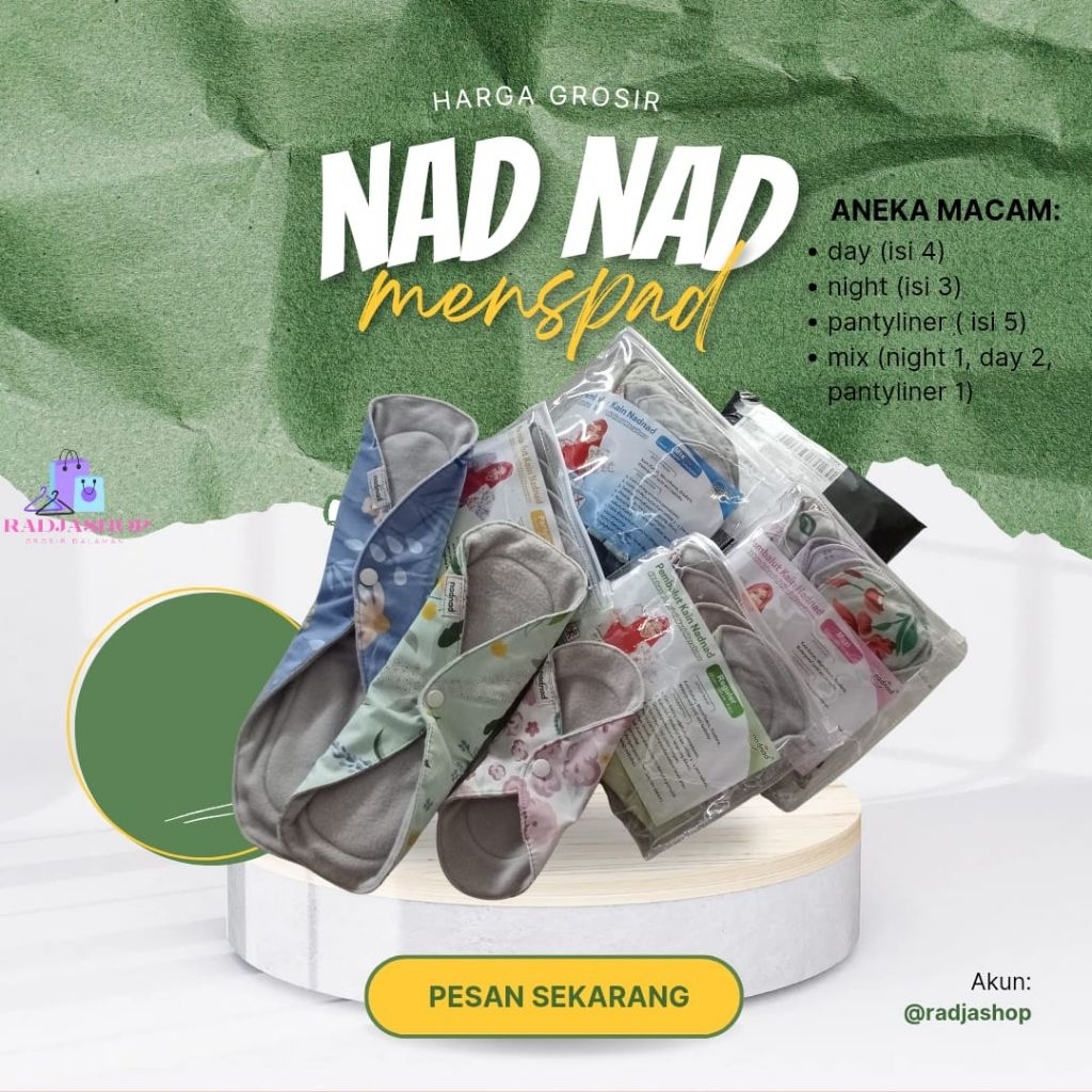 Aneka Menspad, Menspad  Nadnad ,Pembalut Kain Cuci Ulang Wanita, Pembalut Kain ,Softex Murah