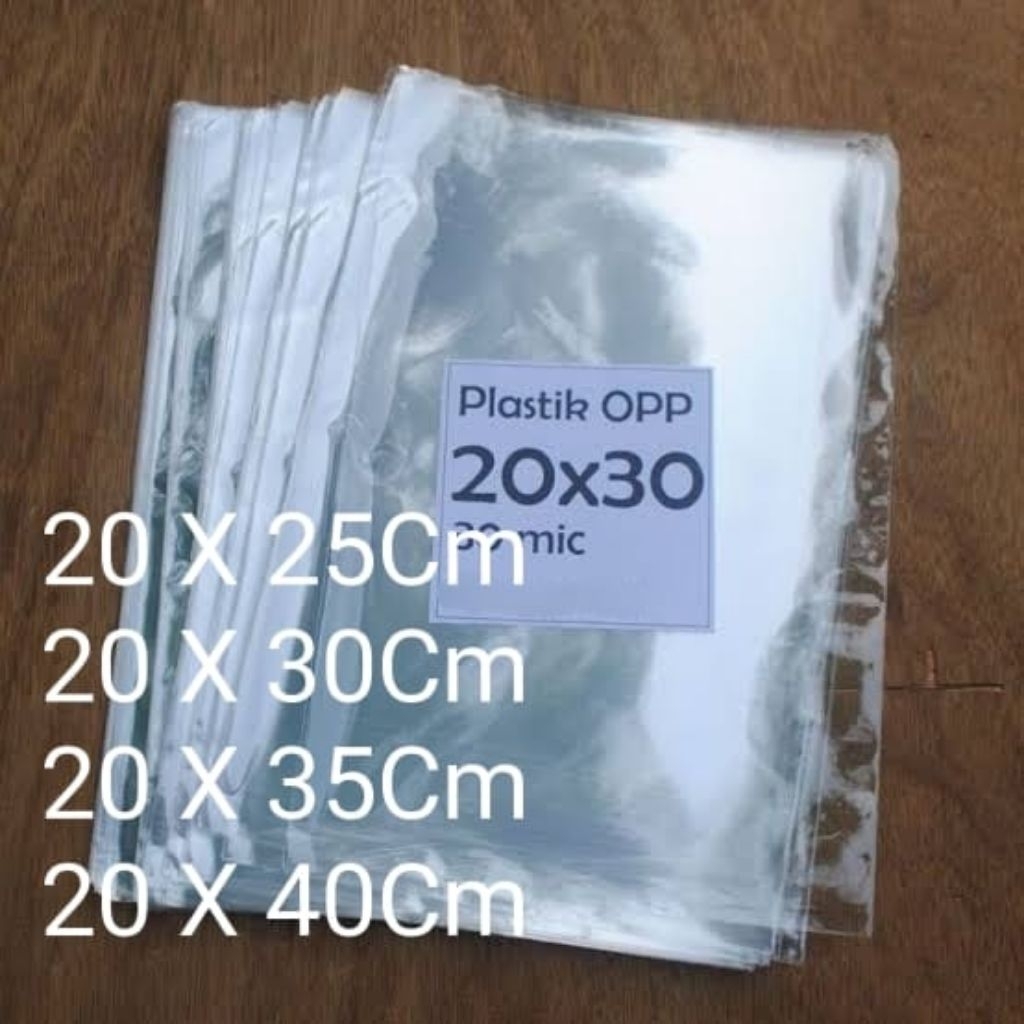 

Plastik kaca OPP bening, Variasi Ukuran 20Cm tanpa perekat