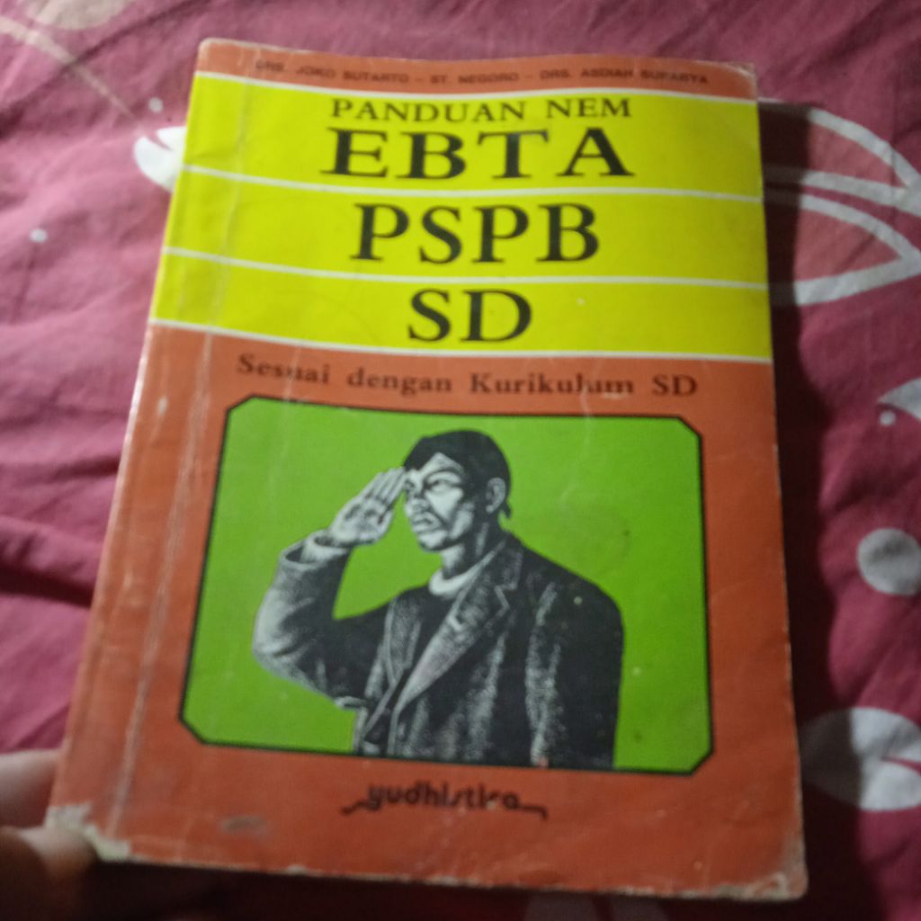 buku Panduan Nem Ebta PSPB SD, buku original jadul