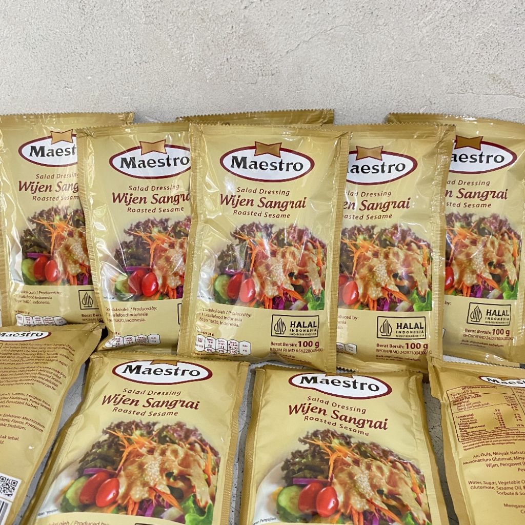 

Maestro salad dressing wijen sangrai 100 gram | maestro wijen sangrai