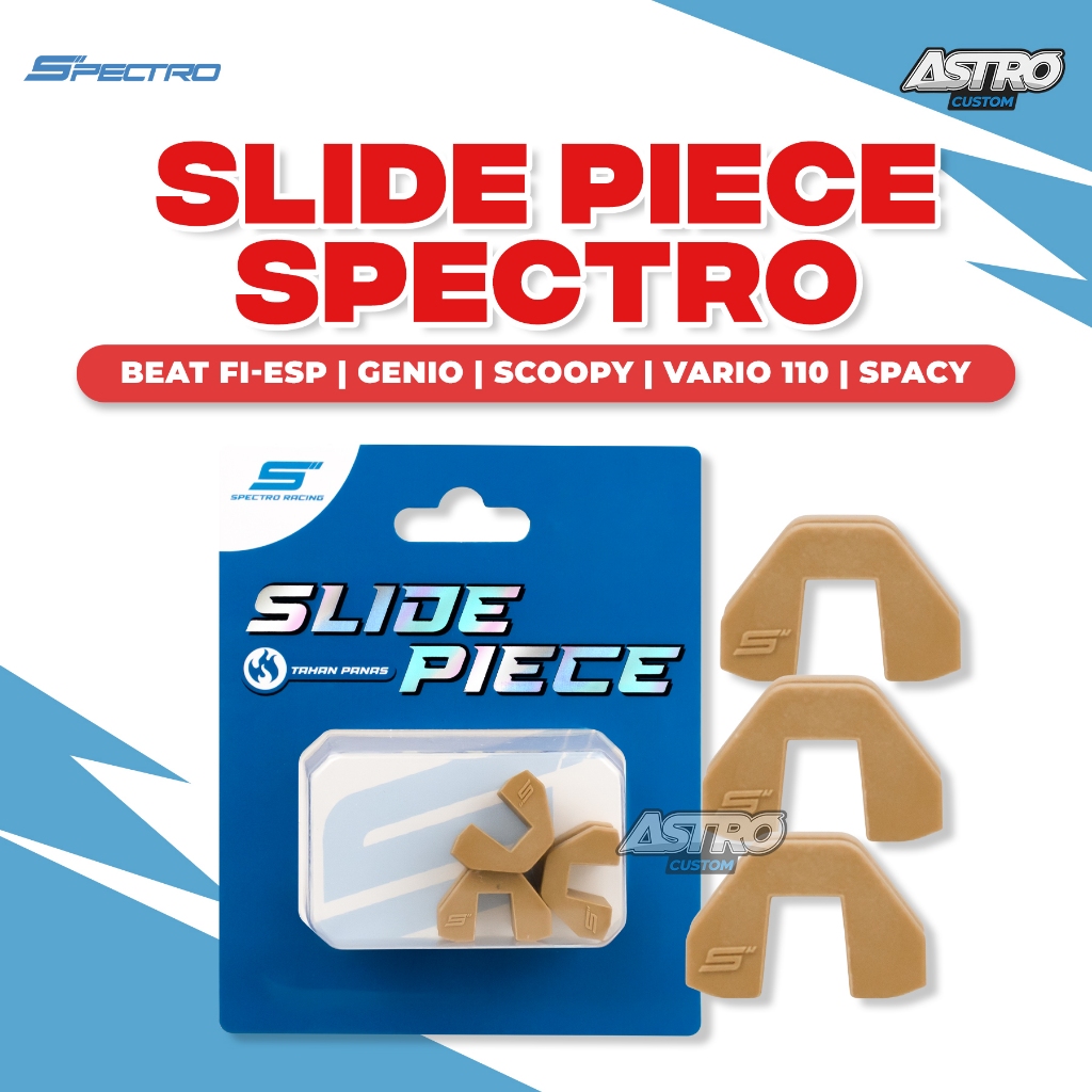 Spectro Slide Piece Beat Fi Scoopy Fi ESP Genio Vario 110 Fi Karbu Racing Slider Karet Tutup Pulley
