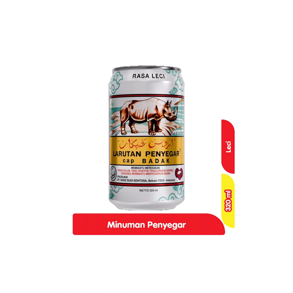 

Sinder Larutan Penyegar Cap Badak Leci 320 ml