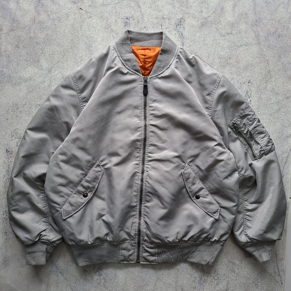 Bomber MA1 Jacket GU GlobalUniqlo (Grey) XXL