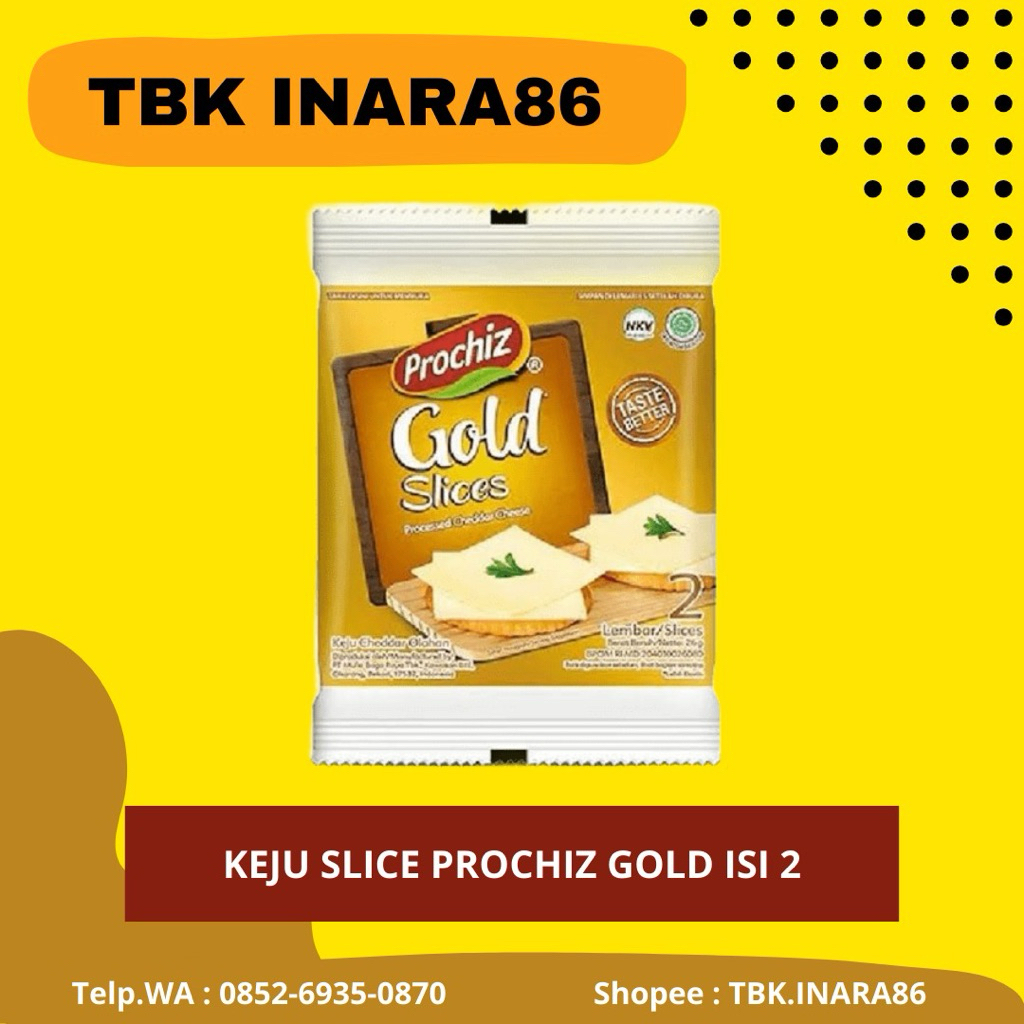 

Keju Slice Prochiz Gold Cheddar Isi 2 – Praktis & Lezat