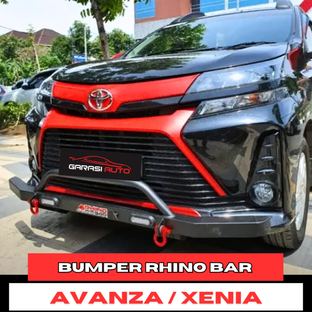 Tanduk Depan Towing Bar Mobil Avanza Xenia 2012 - 2020 Original Bumper Guard Rhino Bahan Besi Tebal 