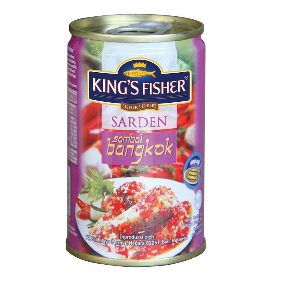 

sarden sardines kaleng king's fisher sambal bangkok 425