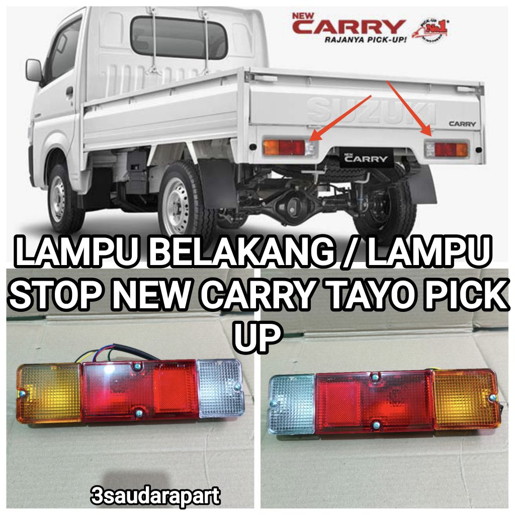 1SET LAMPU BELAKANG LAMPU STOP NEW CARRY TAYO+SOKET LAMPU