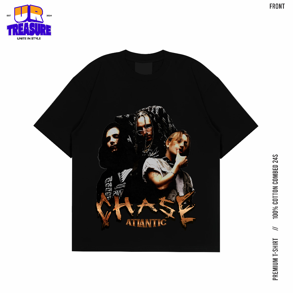 Tshirt Chase Atlantic cotton combed 24s tebal / Kaos band chase atlantic - urtreasure