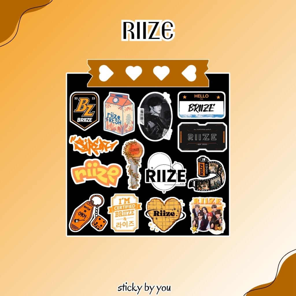 

Sticker RIIZE - Sticker KPOP - Sticker Aesthetic / Tumblr / Vinyl / Gift / Merch / Accessories HP