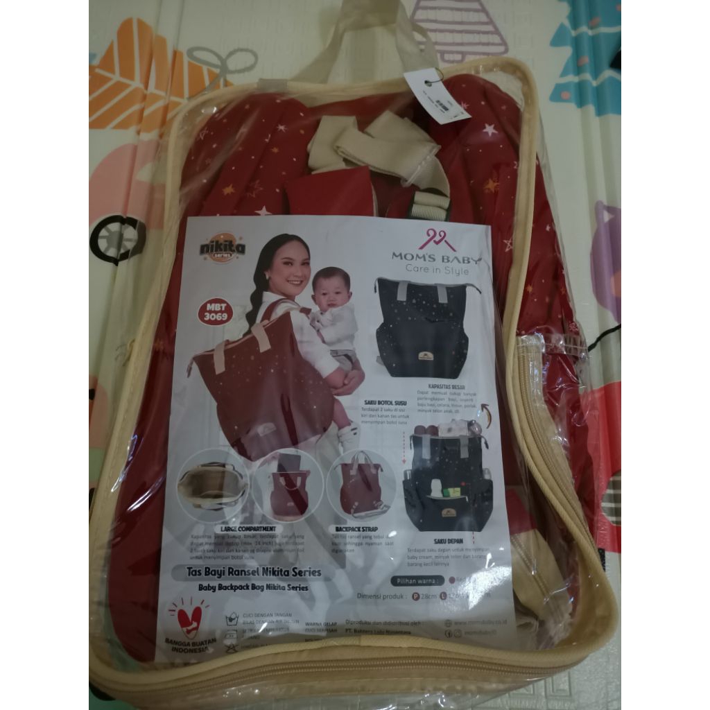 Tas Ransel Bayi Moms Baby Nikita Series