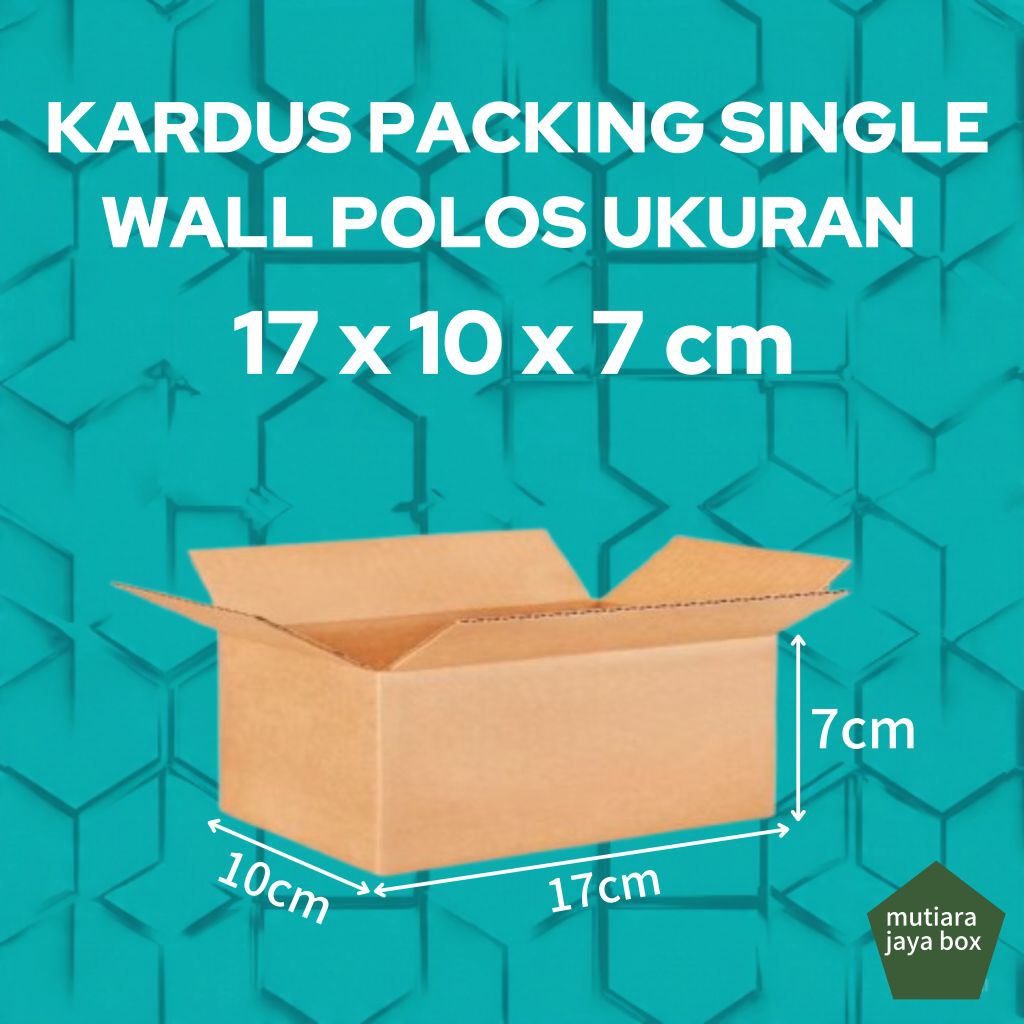 

KARDUS PACKING 17x10x7cm SINGLE WALL POLOS