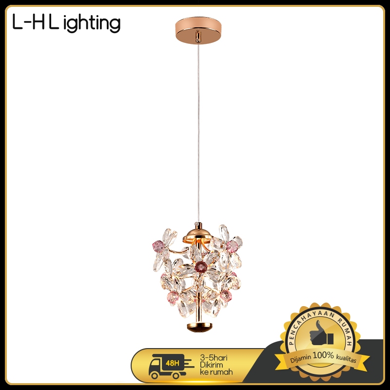 LH Lighting-Lampu gantung kristal kecil mewah kamar tidur lampu gantung dekoratif ruang tamu modern 