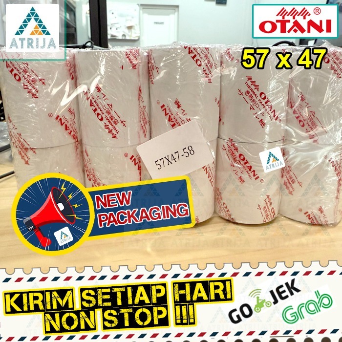 

Kertas Kasir Struk Thermal Otani 57x47. Thermal Paper Roll 57 x 47
