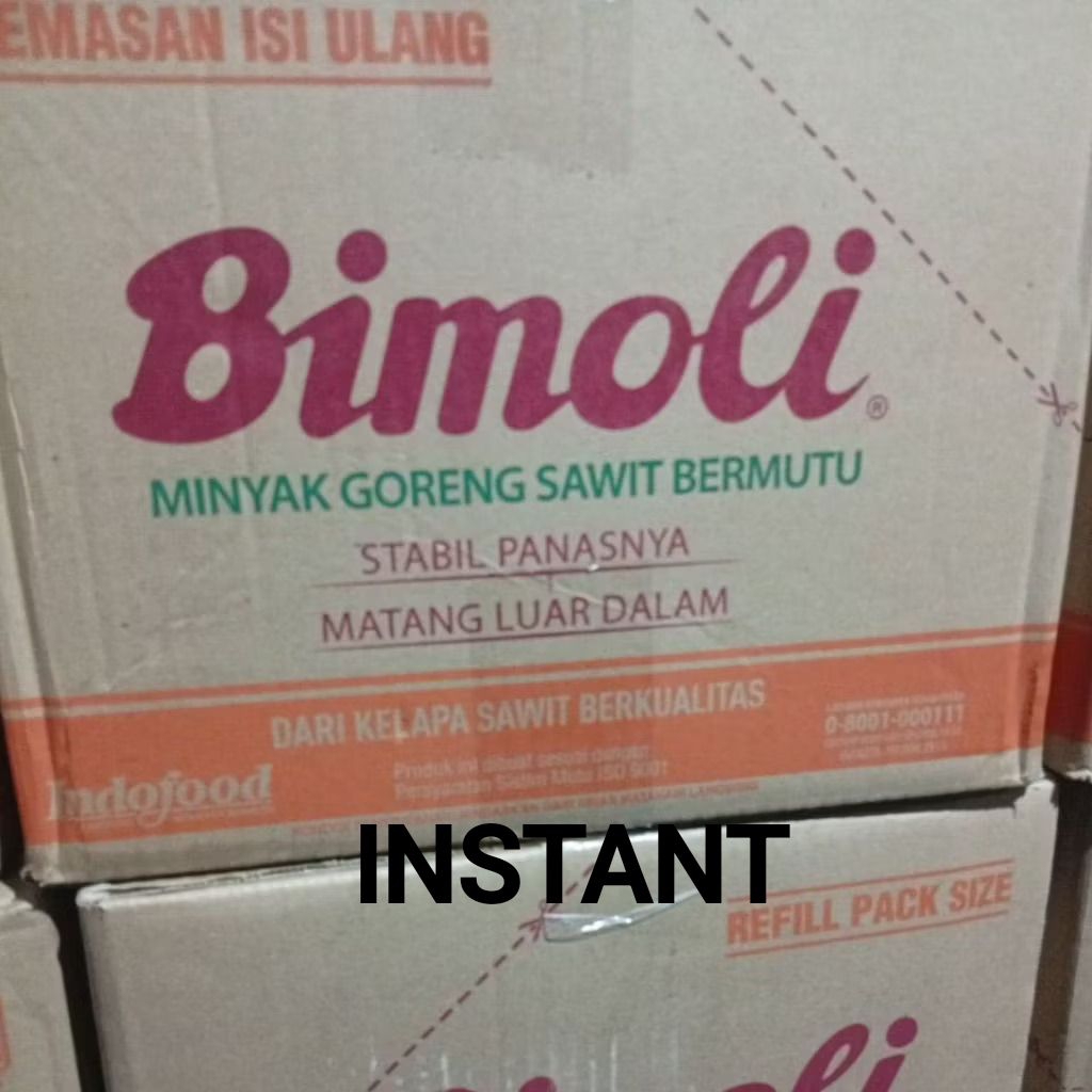 

BIMOLI minyak goreng 2 liter 6 pouch 1 dus instant