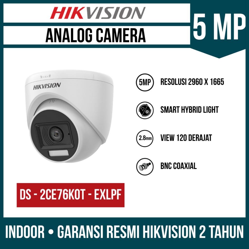 Kamera CCTV Hikvision 5MP Indoor Audio Turbo HD Camera CCTV