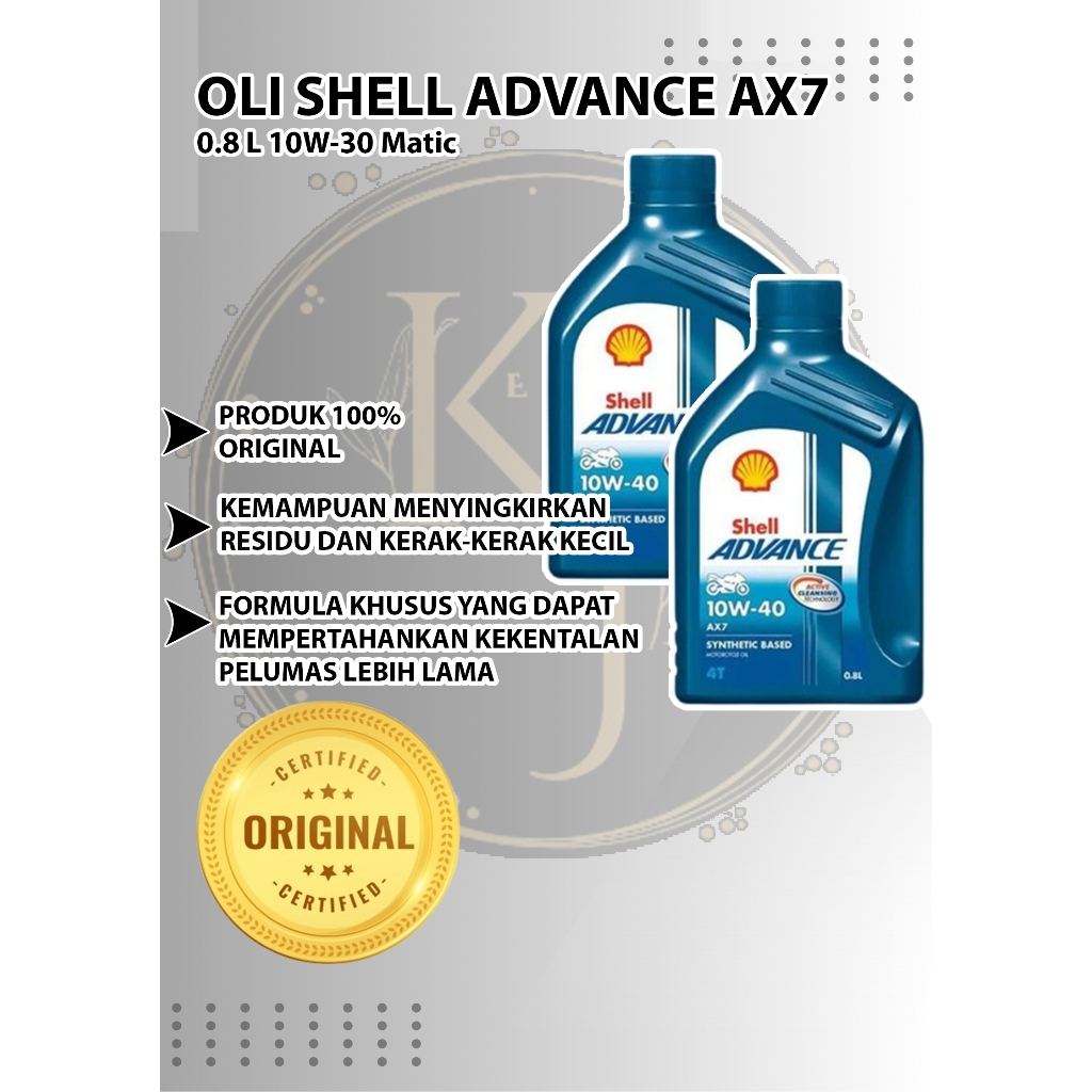 Shell Advance AX7 Oli Ax7 10W-40