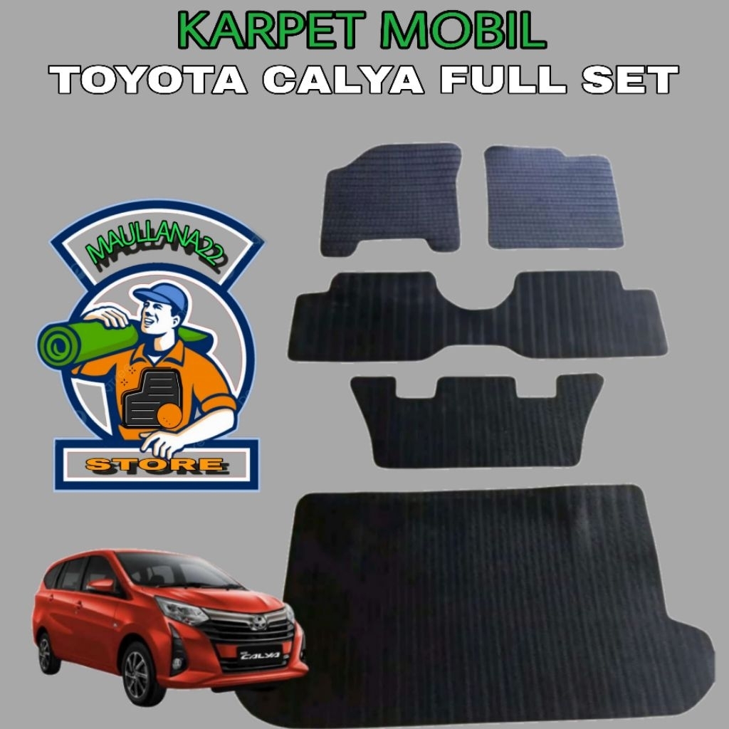 Karpet mobil Toyota calya full set / Karpet full set mobil calya / Matras alas kaki mobil Calya full