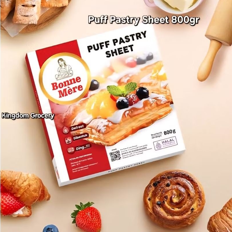 

BONNE MERE PUFF PASTRY SHEET 800GR ORIGINAL