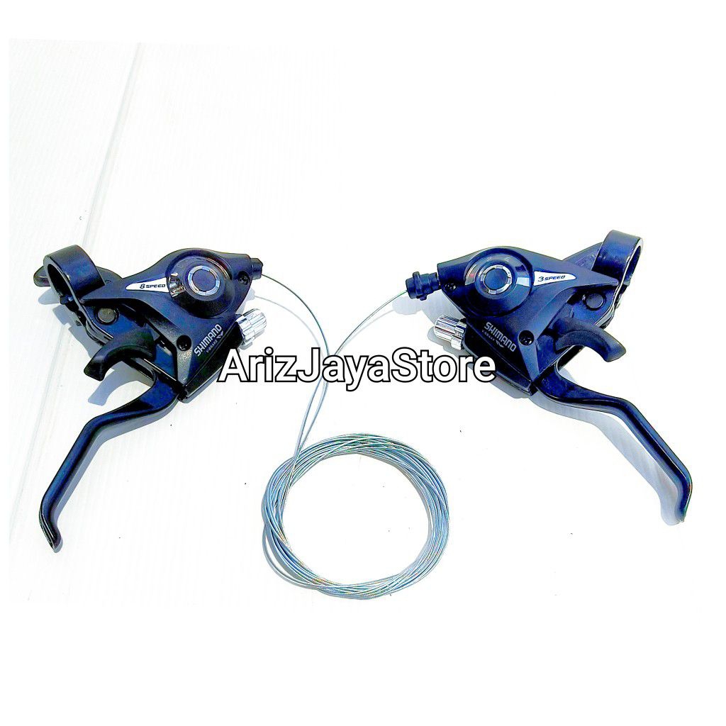 Shifter 3×8 Speed Shimano Brake Lever Sepeda Mtb Sepasang Shimano