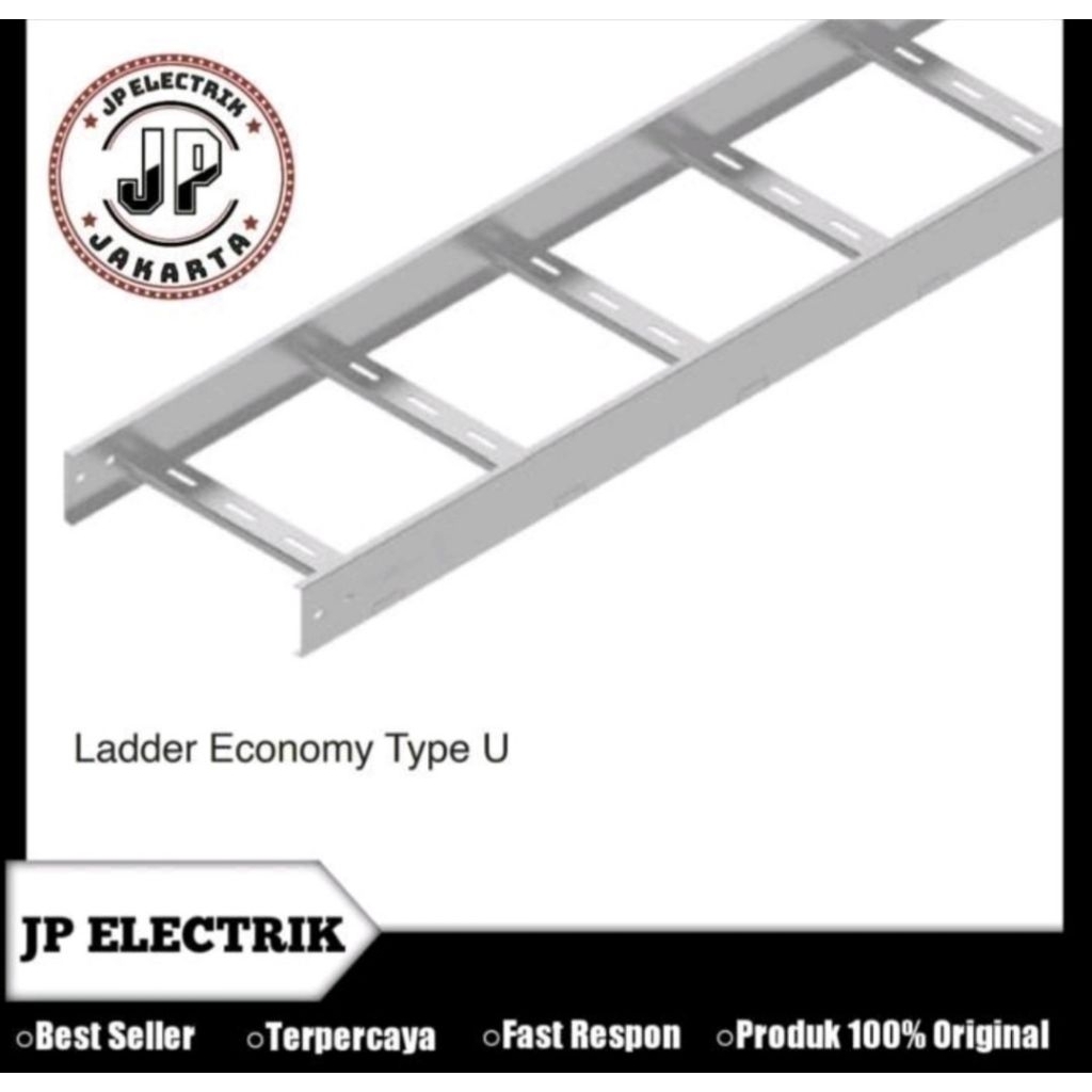 Kabel Tray Ladder U 300x100x3000 mm Electro Galvanize