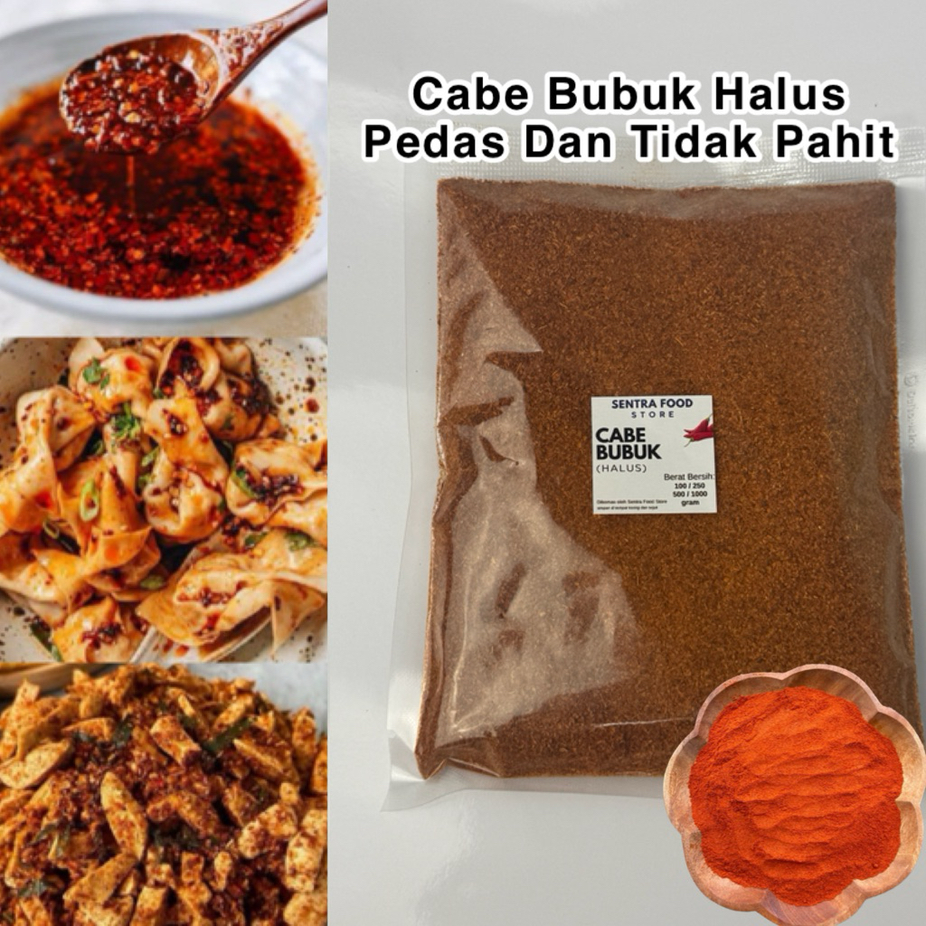 

CABE BUBUK KILOAN SUPER PEDAS - Cabai bubuk / chilli powder hot pedas 100 gram