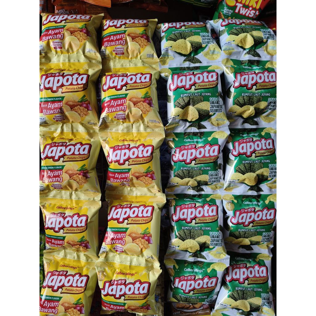 

Japota Potato Chips ( 1 Renceng isi 10 Pcs )