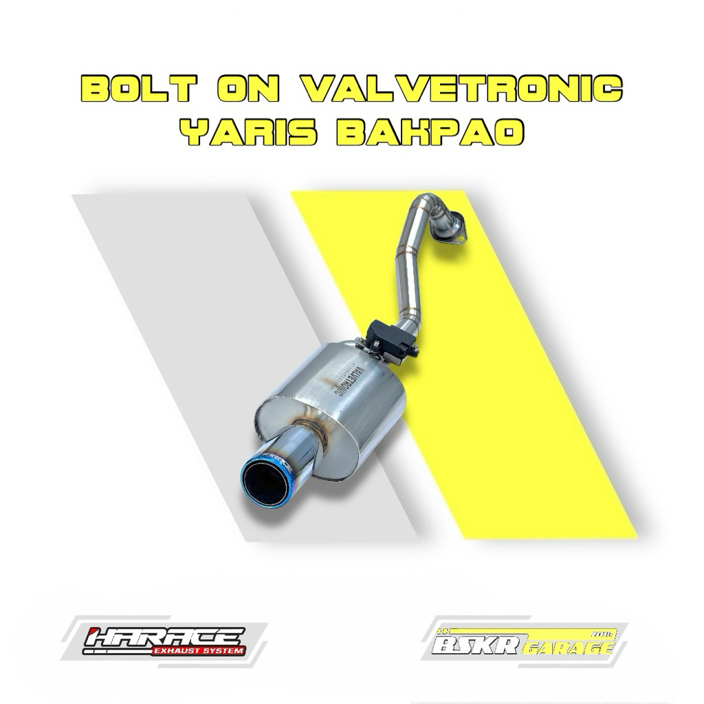 Knalpot Bolt On Valvetronic Yaris Bakpao