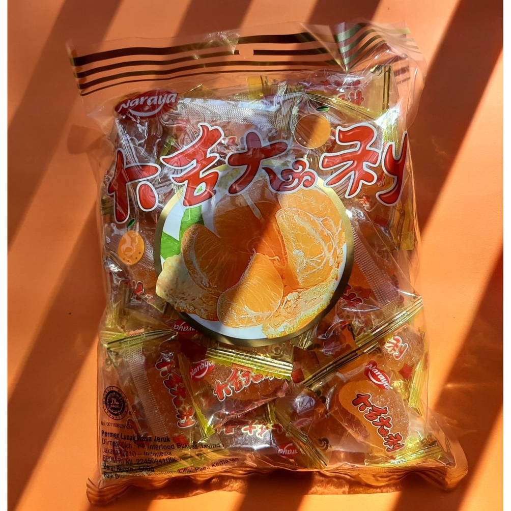 

Lariz Permen Naraya Jelly Jeruk 2g Kenyal Manis