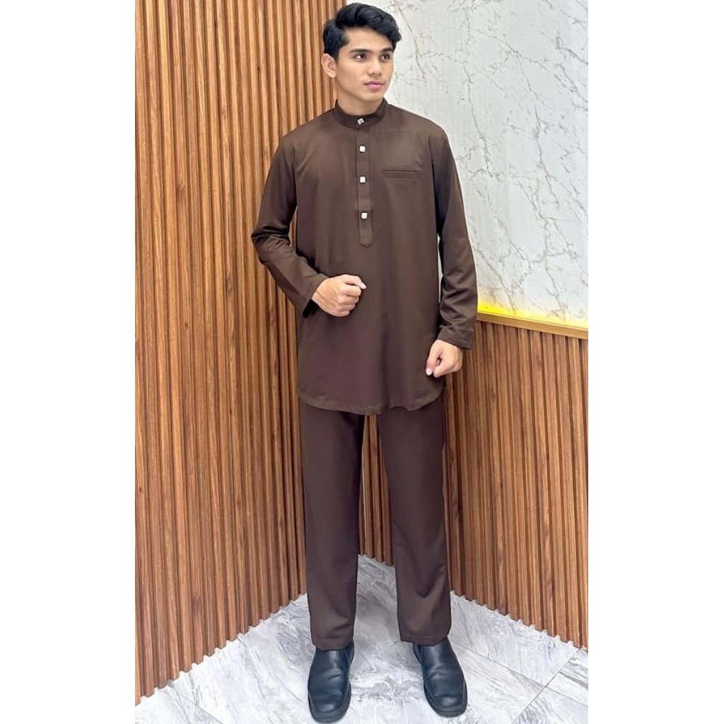 setelan baju celana dewasa kurung melayu teluk belanga