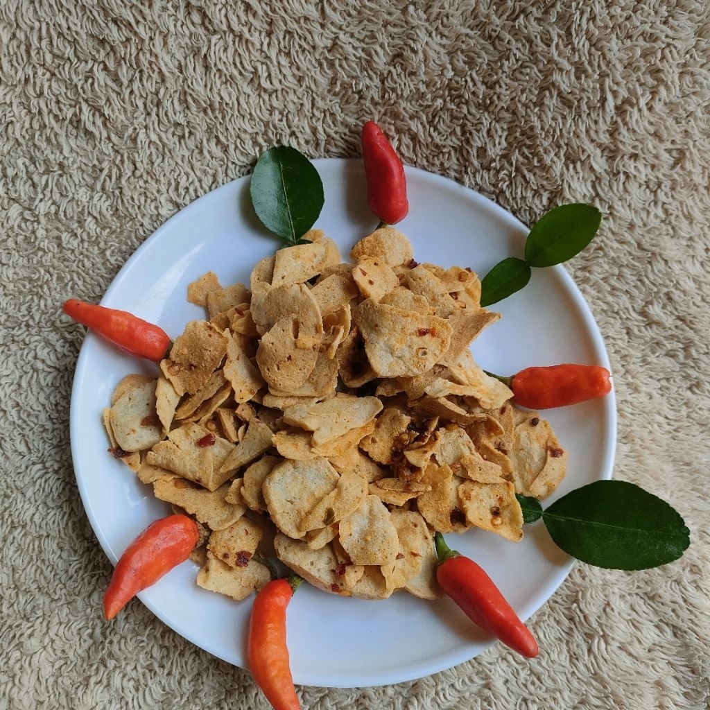 

Keripik basreng tipis chili oil