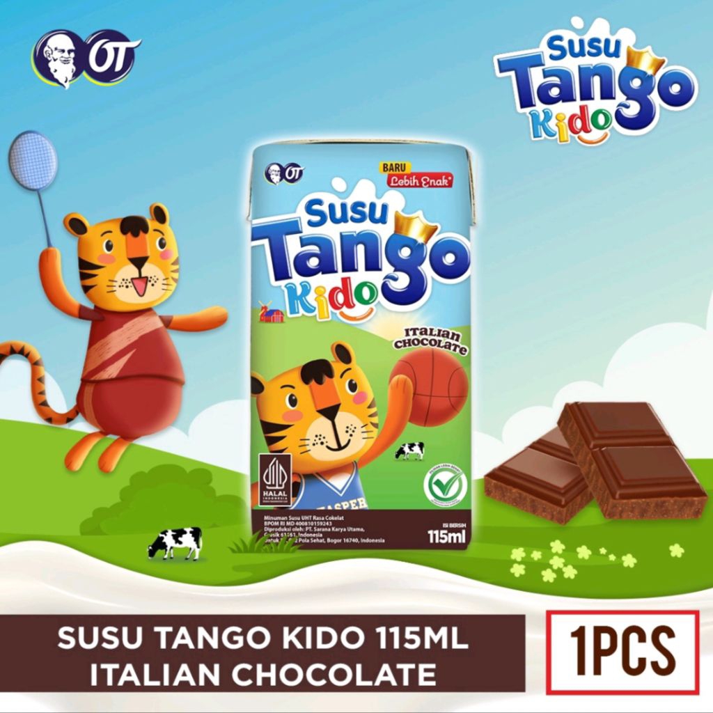 

Susu Tango Kido 115ml – Isi 1 Pcs (Italian Chocolate, Strawberry, Banana Pudding, Full Cream) | Packing Aman, Halal, Segel Pabrik