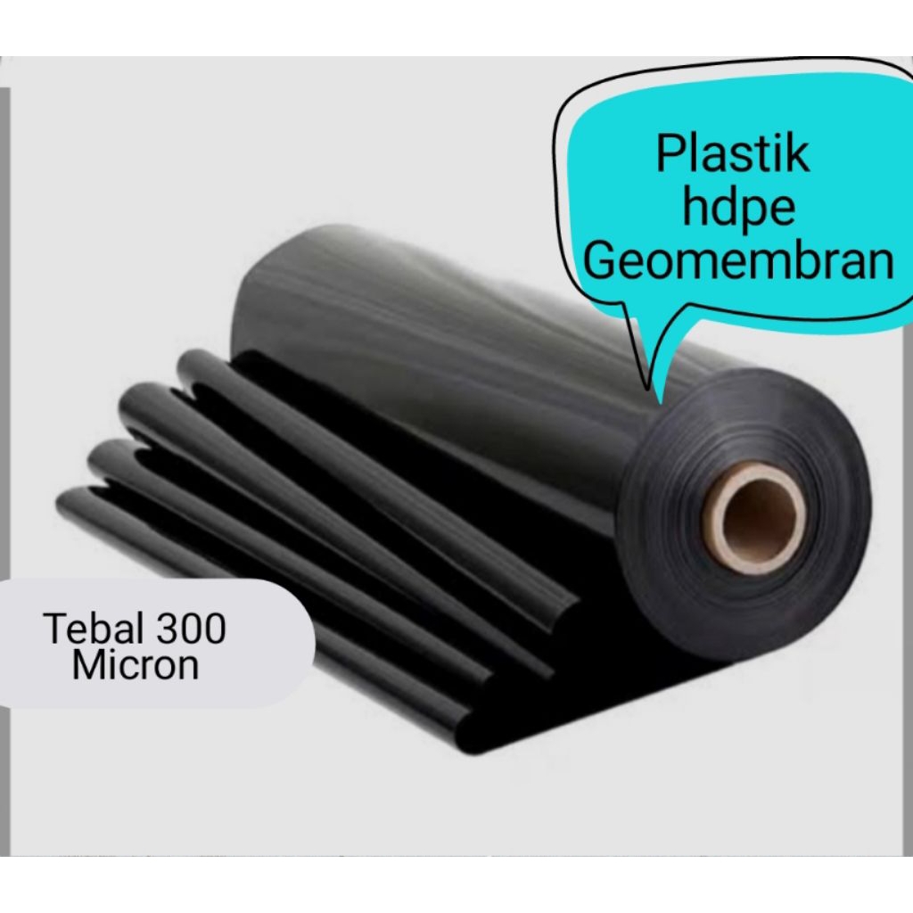 Geomembrane Hdpe lebar 4 meter Tebal 200/300 micron