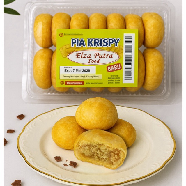 

Pia Krispi Kacang Ijo Netto 400 gram isi 14 Biji By Elza Putra Food