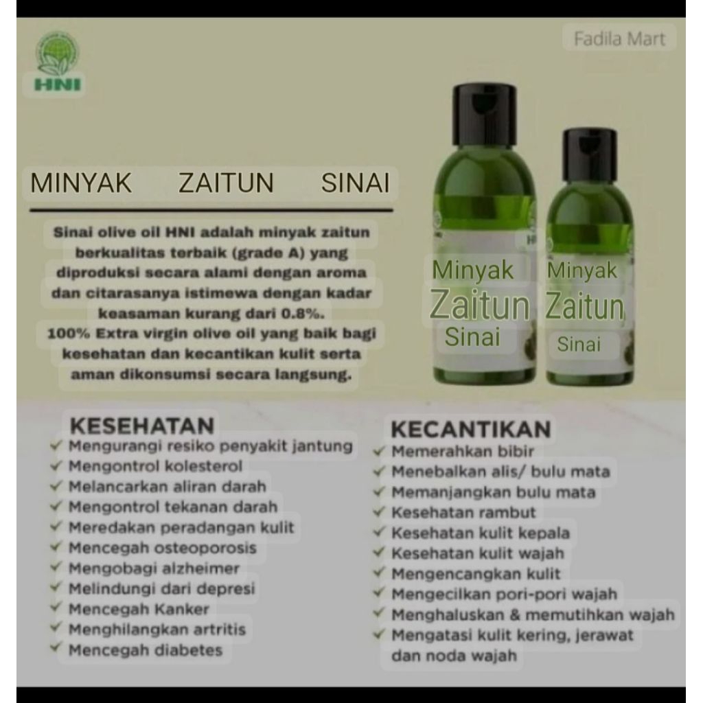MINYAK ZAITUN ASLI