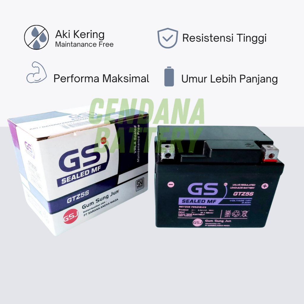 Aki Motor Yamaha Mio GS ASTRA GTZ 5S