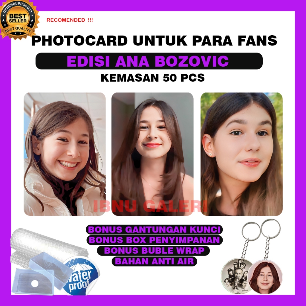PHOTOCARD KORBAN KOSTA ANA 50PCS GRATIS GANTUNGAN KUNCI,BISA COD, Marchendise, ibnu