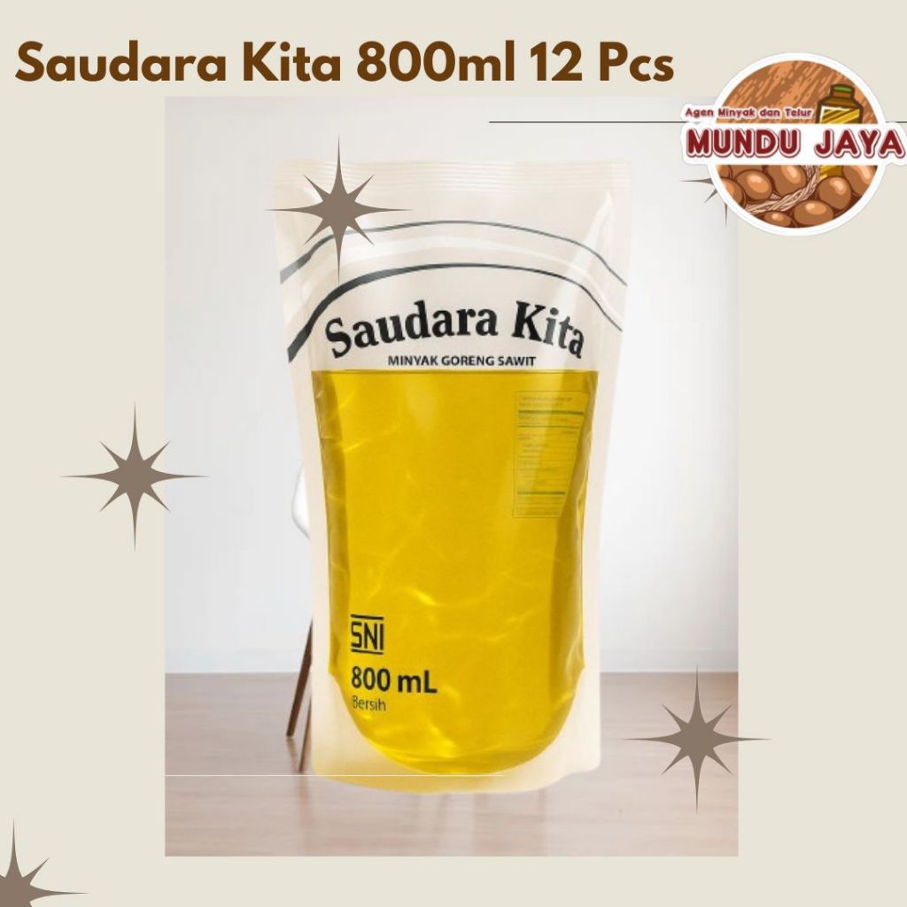 

Minyak goreng 800ml saudara kita per karton isi 12 pcs