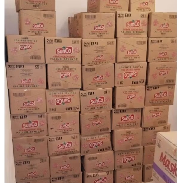 

minyak goreng sunco 2L 1dus isi 6(instan)