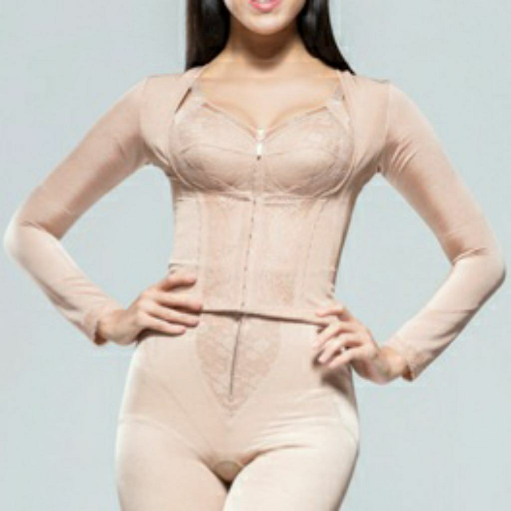 EASECOX Amylinear Diamant Arm Shaper Long Sleeves Tourmaline FG479 Coklat