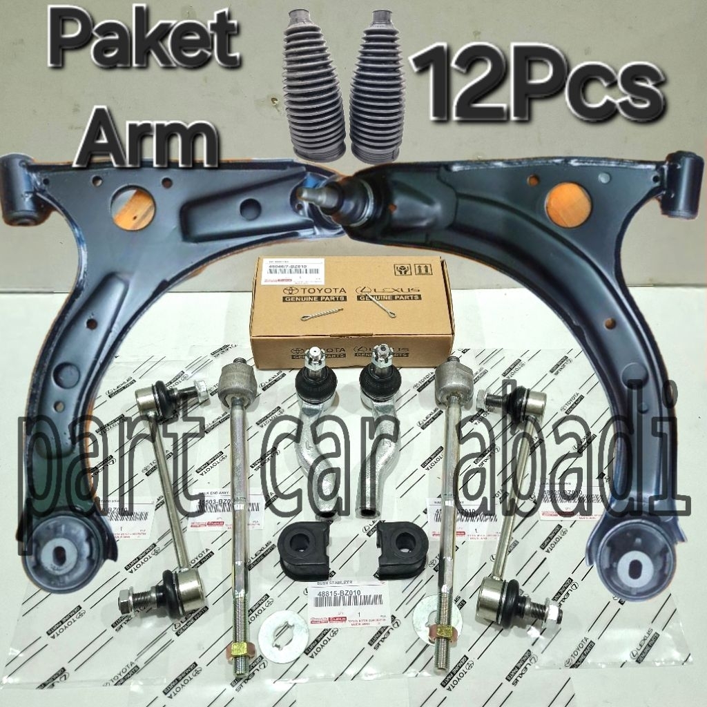Lower Arm Assy Sayap Depan Bushing Ball Joint Tie Rod Rack End Link Stabilizer Karet Boot Steer All 
