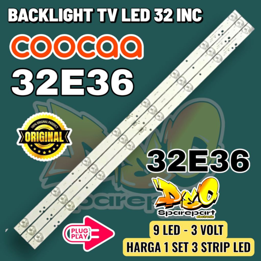 BACKLIGHT TV COOCAA 32E36 LAMPU BACKLIGHT COCA 32E36 32 E36
