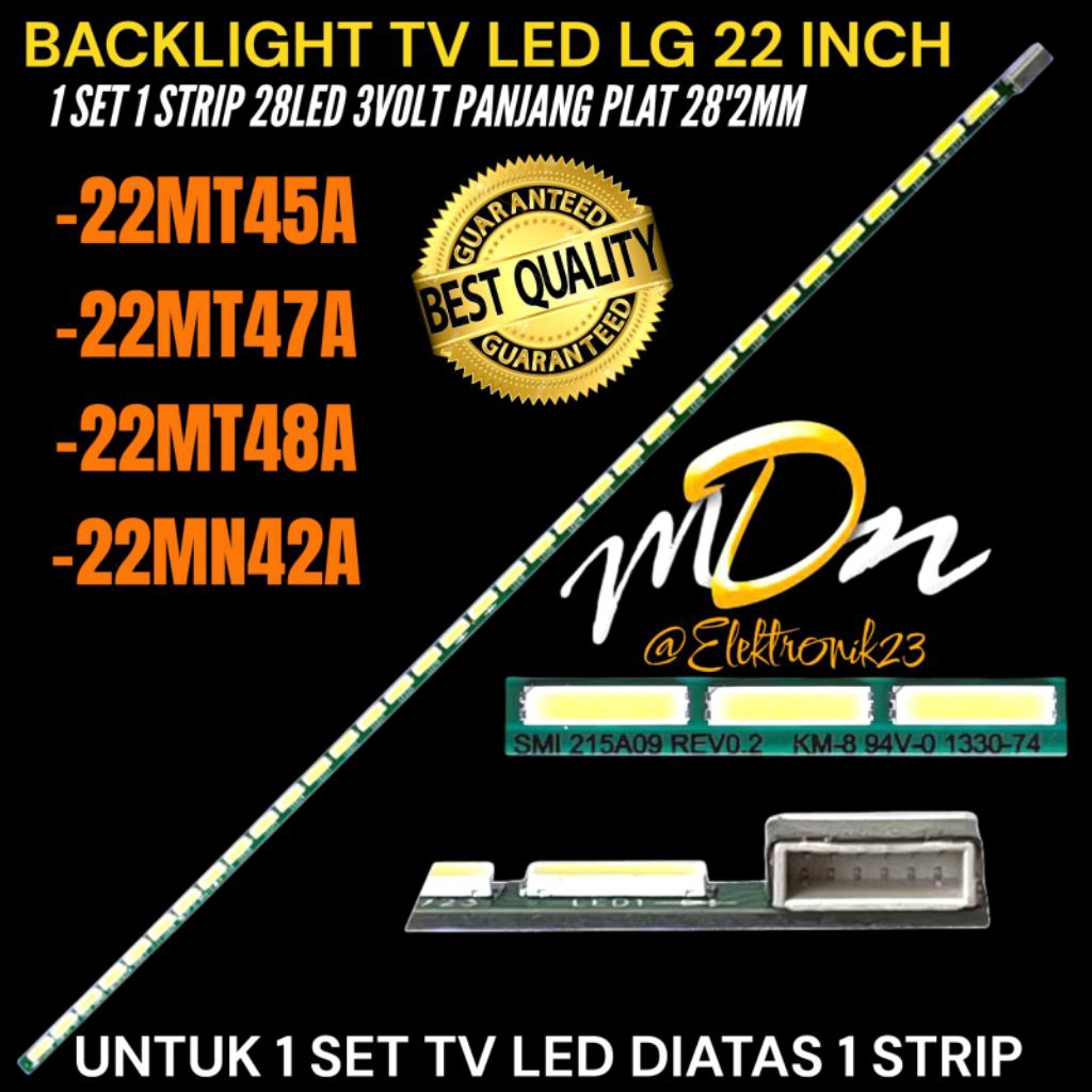 BACKLIGHT TV LED LG 22 INCH 22MT45A-22MT47A-22MT48A-22MN42A BACKLIGHT TV LED 22 INCH