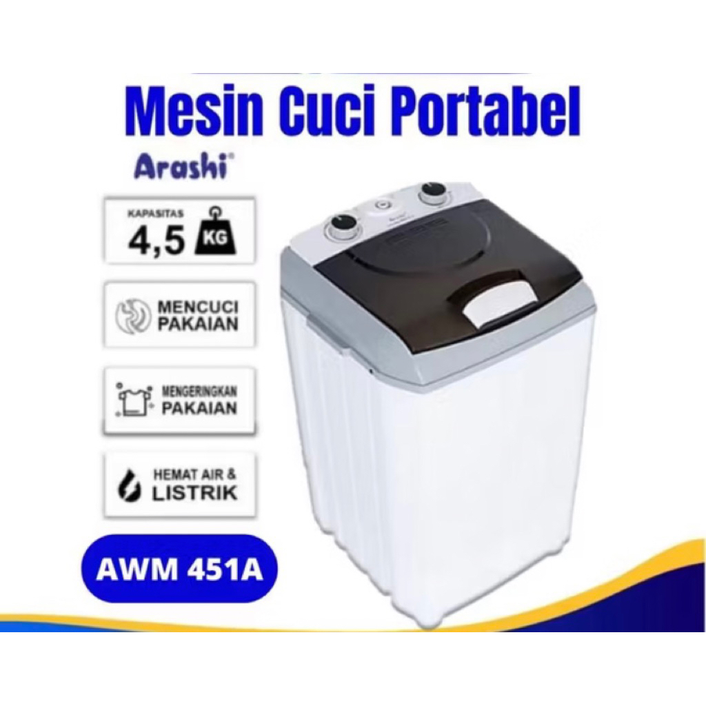 Mesin cuci portabel Arashi