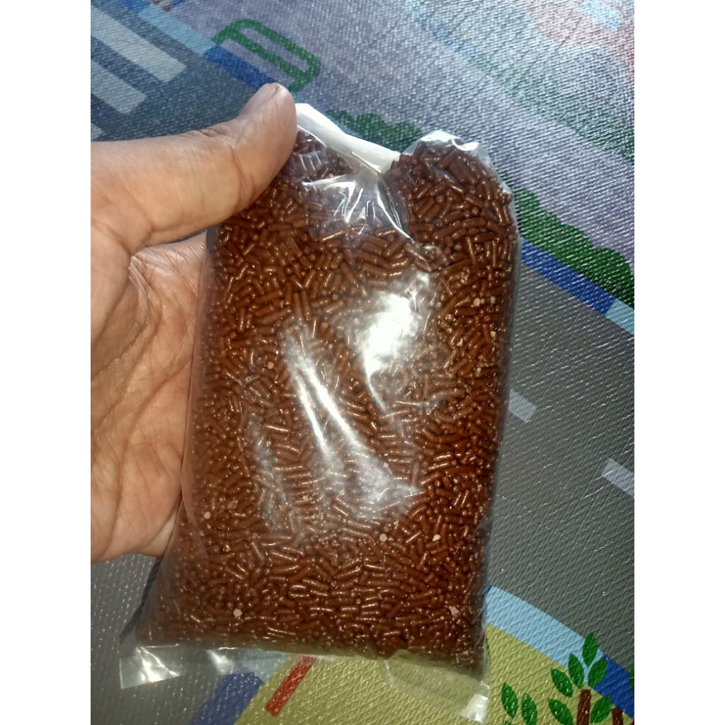 

meses coklat 250gr/meses/coklat