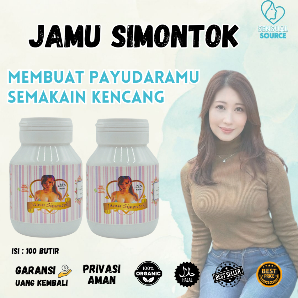Jamu Montok payudara SIMONTOK Pembesar Dan pengencang payudara Herbal alami