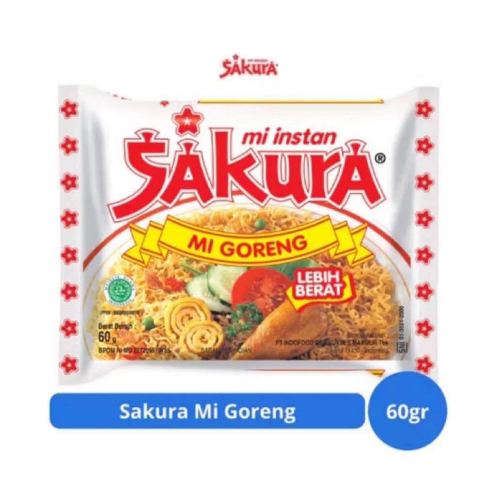 

Mie Sakura goreng isi 5pcs|Mie Sakura|Mie Instant|Mie Goreng|
